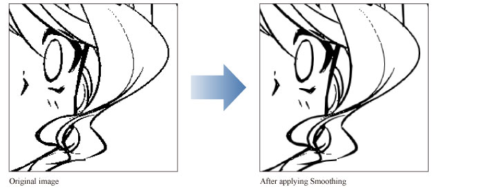 CLIP STUDIO PAINT Instruction manual - Smoothing
