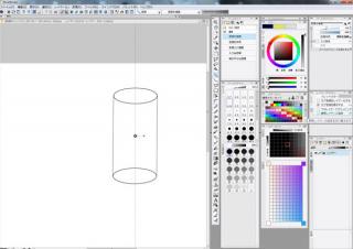 円柱の説明: イラストスタジオで円柱説明01