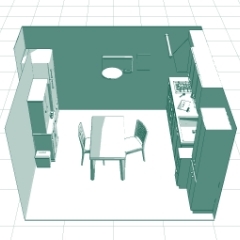 住宅内部_台所_北面なし