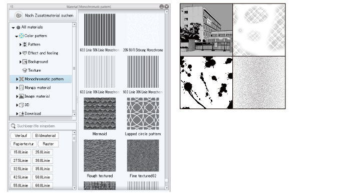 CLIP STUDIO PAINT Startup Guide - Einen Rasterverlauf einfügen