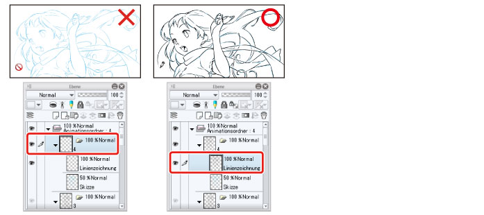 Clip Studio Paint Startup Guide Wenn Sie Nicht Auf Ein Cel Eine Ebene Zeichnen Konnen