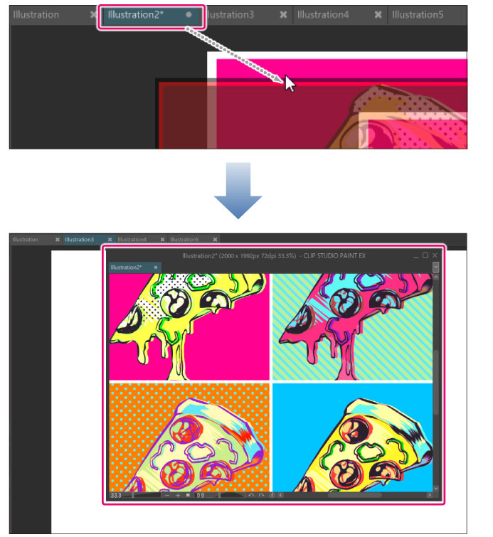 CLIP STUDIO PAINT Instruction manual Displaying a Canvas Individually