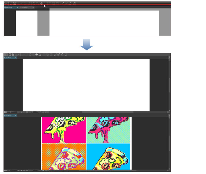 CLIP STUDIO PAINT Instruction manual Displaying Multiple Canvases